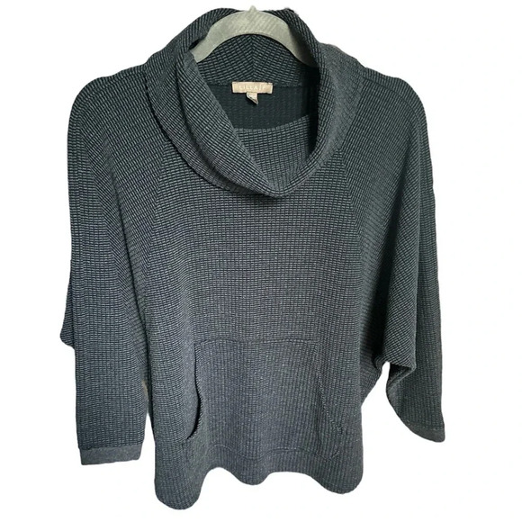 Lilla P Textured Waffle Oversized Easy Turtleneck - Picture 5 of 10